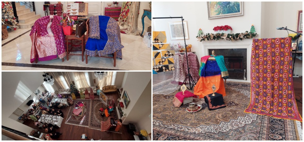 An interaction on textile heritage of India and Azerbaijan. During the event, khadi and Indian silk products were displayed showcasing India's rich cultural heritage.